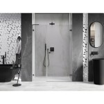 MEXEN/S - Lunar-B L sprchové dvere krídlové pravé 125, transparent, grafit metal 832SL-125-050-95-00-P