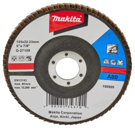 Makita D-27109 / Lamelový brúsny kotúč na kov / 125mm / A80 (D-27109)