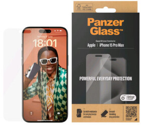 PanzerGlass Classic Fit Ochranné sklo pre Apple iPhone 15 Pro Max / Inštalačný set (2808)