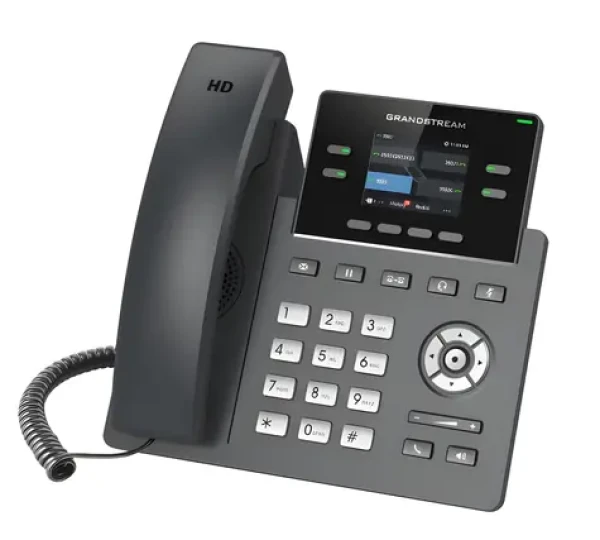 Grandstream GRP2612 / VoIP telefón / 2x SIP účet / 2,4 "TFT displej / 16 BLF tlačidiel / 100 Mbps LAN (GRP2612)