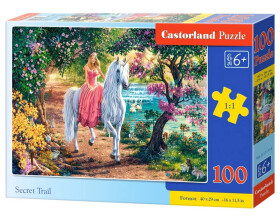 Puzzle 100 dielikov Tajný chodník jednorožec princezná