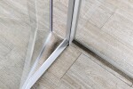 AQUALINE - AMICO sprchové dvere výklopné 1040-1220x1850, číre sklo G100