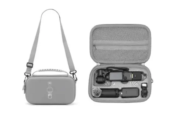 DJI OSMO Pocket 4P sivé / Puzdro / nylon, EVA / ramenný popruh