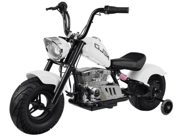 Mamido Detská elektrická motorka Chopper 24V biela