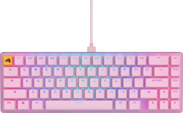 Glorious PC Gaming Race Glorious GMMK 2 Compact Tastatur - Fox Switches, ANSI-Layout, pink