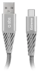 SBS Extreme USB-C/USB-A sivý / Nabíjací kábel / 18 W / 1,5 m