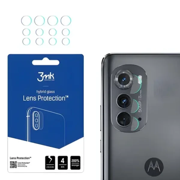 3mk Lens Protection Motorola Edge (2022) / Sklá na fotoaparát / hybridné / 4 ks