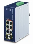 Planet IGS-824UPT / Switch priemyselný / 6x 1Gb RJ-45 / 2x 1Gb SFP / 4X PoE 802.3bt / IP30 (IGS-824UPT)