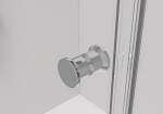 CERANO - Sprchovací kút Volpe Duo Ľ/P - 6 mm - chróm, transparentné sklo - 70x80x190 - zalamovacie CER-368249