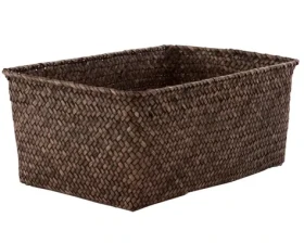Compactor KITO dymovo hnedá / Úložný košík - ručne pletený / 30 x 20 x 13 cm (3370910070279)