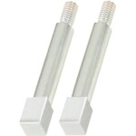 Štvorcový adaptér, 10mm, 2-balenie, pochrómovaný KS Tools 450.0187; 450.0187