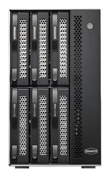 TerraMaster D6-320 čierna / Skriňa DAS / 6x 2,5 "/3,5" SATA / USB 3.2 Gen 2 Type-C 10Gbps / Diskless (D6-320)