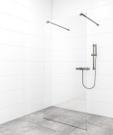 Sprchová zástena Walk-in 110 cm SAT vo farbe profilu Gun metal SATBWI110ZAVGM SATBWI110ZAVGM