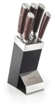 G21 Gourmet Dynamic Sada nožov 5 ks / čierno-nerezový blok / nerezová oceľ (NB-P3012)