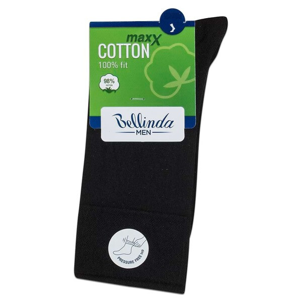 Pánske bavlnené ponožky COTTON MAXX MEN SOCKS - Bellinda - čierna 43 - 46