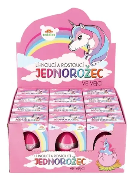 TEDDIES Rastúce vajcia jednorožec
