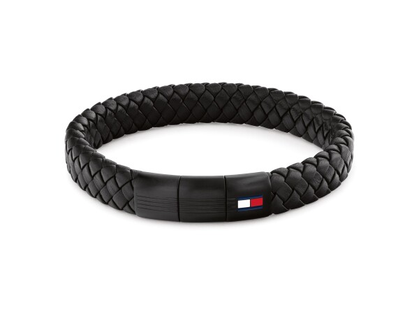 Tommy Hilfiger Pletený kožený náramok s oceľovým zapínaním 2790662