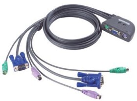 ATEN CS-62Z / 2-port KVM PS2 mini / 1.2m káble (CS-62Z)