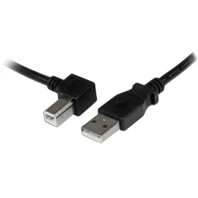 StarTech USB-A - USB-B čierna / Kábel / Uhlový konektor / 3 m / 480 Mbit/s (USBAB3ML)