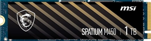MSI Spatium M450 V1 1TB M.2 2280 PCI-E x4 Gen4 NVMe (S78-440L0M0-P83)