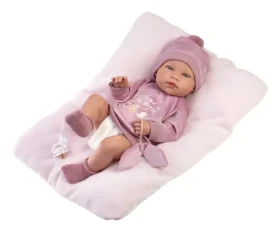 Llorens 84346 NEW BORN HOLČIČKA - realistická bábika bábätko s celovinylovým telom - 43 cm