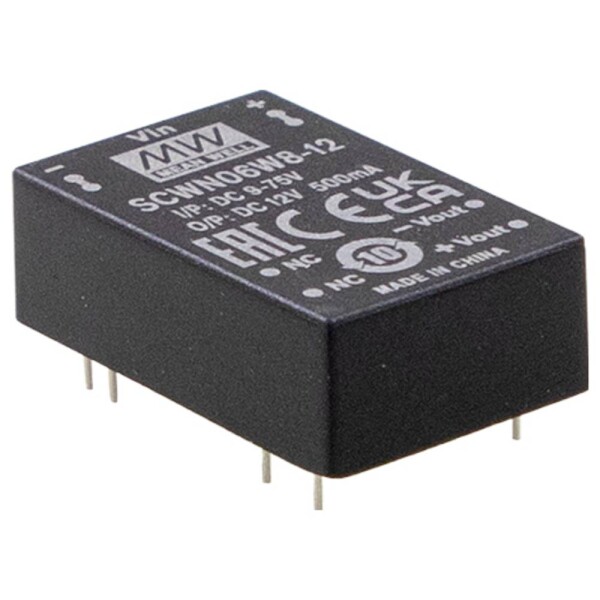 MEAN WELL SCWN06W8-03 DC / DC menič napätia 24 V 3.3 V 1.200 A 6 W; SCWN06W8-03