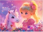 Castorland 111299 Puzzle Princezná s jednorožcom