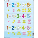 Larsen Puzzle Čísla 1-5 s grafickými znaky