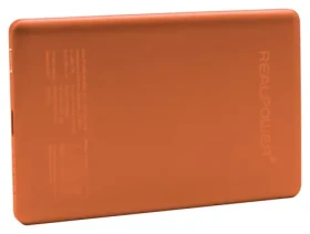 RealPower PB-5000 MAG oranžová / MagSafe powerbanka / 5000 mAh / 15W / USB-C (577147)