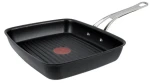 TEFAL Jamie Oliver Cooks Classic čierna / Grilovacia panvica / 23×27 cm / liaty hliník / keramický povrch (E24541)