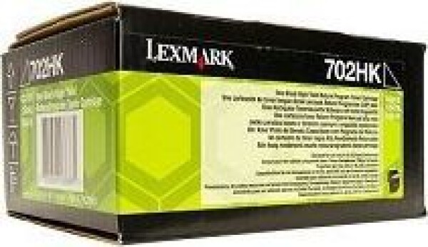 Lexmark Lexmark Toner 702Hk 70C2Hk0 Black 4K Zwrotny