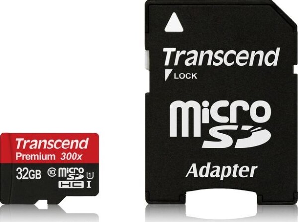 Transcend Premium MicroSDHC 32 GB Class 10 UHS-I/U1 (TS32GUSDU1)