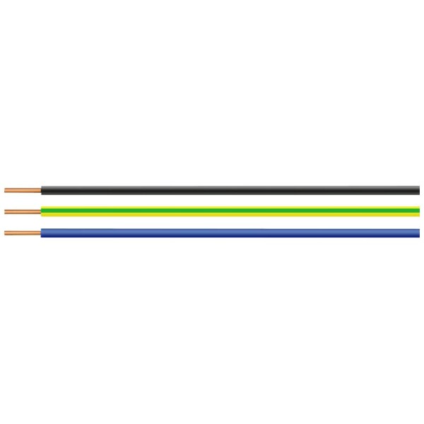 HELU 28818-100 jeden drôt, H07V-U, 1 G 10 mm², zelenožltá, 100 m; 28818-100