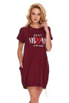 Noční košile Best 2 vínová L model 13962531 - DN Nightwear