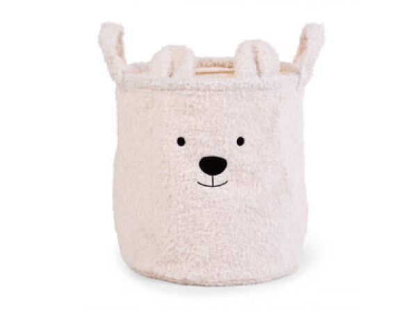 Childhome Kôš na hračky Teddy Off White 30x30x30 cm (CCBTW30)