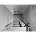 MEXEN - Mist sprchové dvere krídlové pravé 70, čierna dekor, čierna 8A4-070-000-70-77-P