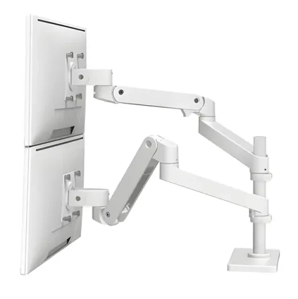 Ergotron LX Pro Dual Stacking Arm biela / Stolné rameno pre 2 monitory (45-690-290)