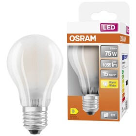 OSRAM 4058075115910 LED En.trieda 2021 D (A - G) E27 klasická žiarovka 7.5 W = 75 W teplá biela (Ø x d) 60 mm x 105 mm 1 ks; 4058075115910