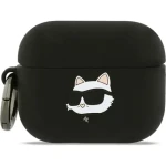 Karl Lagerfeld 3D Logo NFT Choupette Head Silikónové Puzdro pre AirPods Pro 3 Black (57983128164)