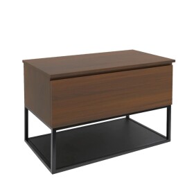Kúpeľňová skrinka s krycou doskou SAT B-Way 99x30x45 cm orech mat BWAY100NUTDESK BWAY100NUTDESK
