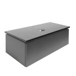 Kúpeľňová skrinka s kamennou doskou SAT Feel 100x30x46 cm antracit mat SATFEEL100ANTTK SATFEEL100ANTTK
