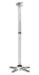 ART RAMP P-105S / Stropný držiak na projektor / 60-102 cm / 15 kg / univerzálny (RAMART P-105 SREBRNY)