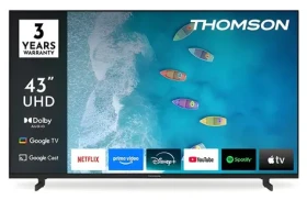 43" Thomson 43UG4S15 čierna / Televízia / 4K UHD / LED / Google TV (43UG4S15)