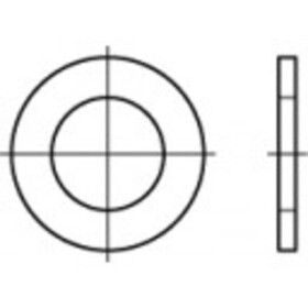 Podložka 15 mm 24 mm ocel 100 ks TOOLCRAFT 106688; 106688