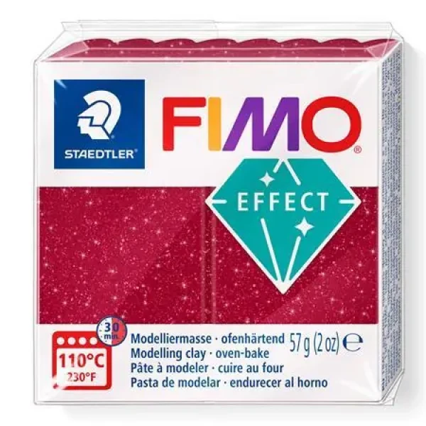 FIMO Modelovacia hmota Effect Galaxy červená