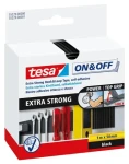 Tesa ONOFF Extra Strong černá / Suchý zip pásek / samolepicí / 50 mm / 1 m (55229-00000-03)