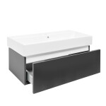 Kúpeľňová skrinka s umývadlom SAT Feel 100x30x46 cm antracit mat SATFEEL100ANTU2 SATFEEL100ANTU2