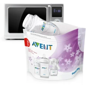 Philips AVENT SCF297/05 / Sterilizačné vrecká do mikrovlnnej rúry / 5 ks / PET