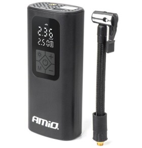 AMiO Kompresor samochodowy bezprzewodowy akumulátorowy powerbank LED USB-C 40W AMIO-04377