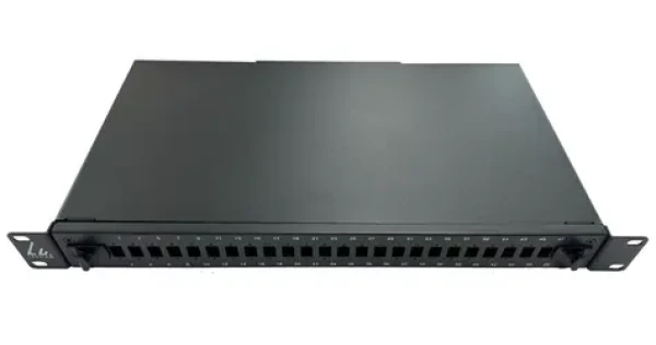 Lanview Optický patch panel 24 portov čierny / Patch panel / 19" / 1U / SC Simplex / LC Duplex (LVO231544)